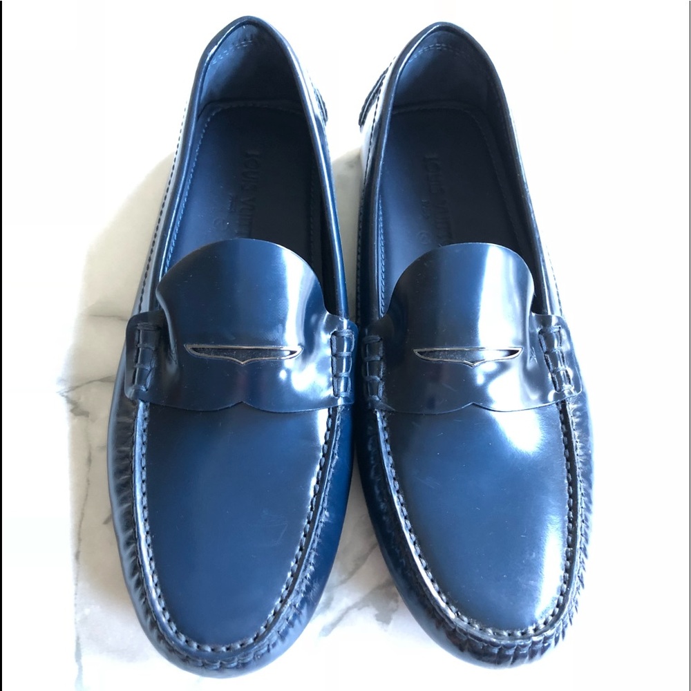 Louis Vuitton Blue Men’s Loafers - size 11UK/12US
